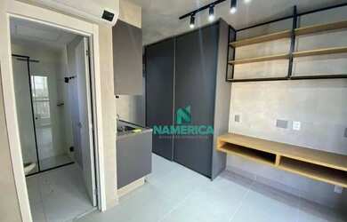 Imagem: O apartamento possui 1 Dormitório, 1 Banheiro, 25m² de Área