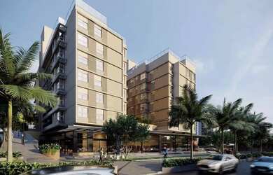 Imagem: O apartamento possui 1 Dormitório, 1 Banheiro, 1 Vaga na garagem