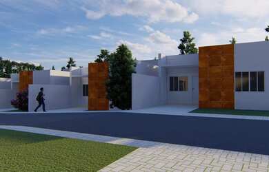 Imagem: A casa possui 3 Dormitórios, 1 Banheiro, 1 Vaga na garagem