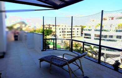 Imagem: O apartamento na cobertura possui 3 Dormitórios, 5 Banheiros