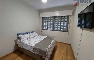 Imagem: O apartamento possui 1 Dormitório, 2 Banheiros, 1 Vaga na garagem