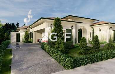 Imagem: A casa em condomínio possui 4 Dormitórios, 5 Banheiros, 5