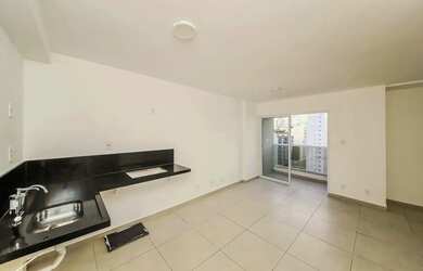 Imagem: O studio possui 1 Dormitório, 1 Banheiro, 39m² de Área e