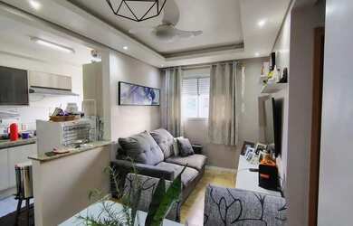 Imagem: O apartamento possui 2 Dormitórios, 1 Banheiro, 2 Vagas na