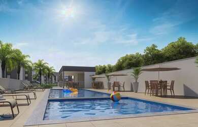 Imagem: O apartamento possui 2 Dormitórios, 1 Banheiro, 1 Vaga na garagem