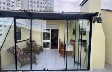 Imagem: O apartamento na cobertura possui 1 Dormitório, 1 Banheiro