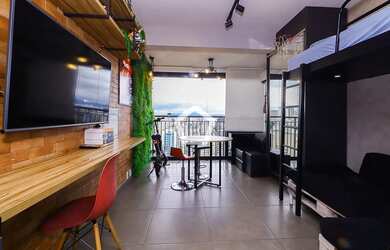 Imagem: O apartamento possui 1 Dormitório, 1 Banheiro, 24m² de Área