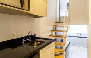 Imagem 15: Studio nunca habitado 28,44 , com mezanino e pé direito alto 3,40, em...