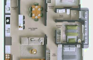 Imagem 11: Residencial Mar di Atrani apartamento no Balneario Rincão 03 dormitórios