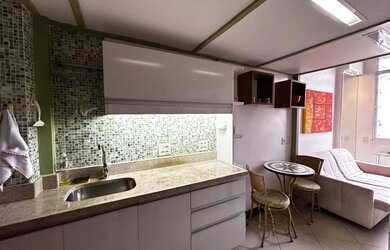 Imagem: A kitnet possui 1 Dormitório, 1 Banheiro, 32m² de Área e