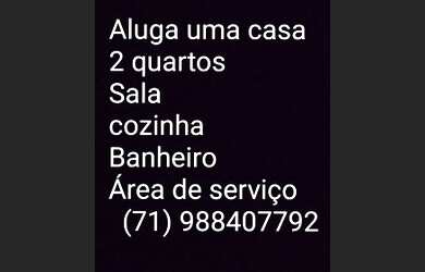 Imagem: A casa para alugar possui 2 Dormitórios e 1 Banheiro e está