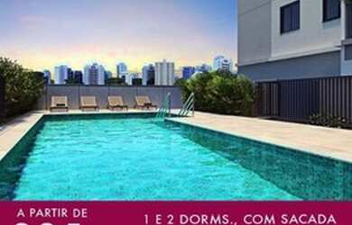 Imagem: O apartamento possui 2 Dormitórios, 1 Banheiro, 1 Vaga na garagem