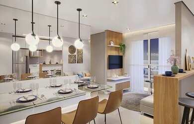 Imagem 4: Apartamento. Varanda, 54m² de Área, 1 Vaga na garageme3 Dormitórios