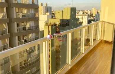 Imagem: O apartamento possui 1 Dormitório, 1 Banheiro, 1 Vaga na garagem