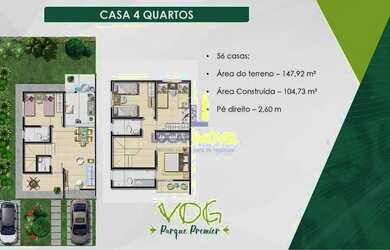 Imagem 14: Casas Duplex (soltas) de 4 quartos sendo 2 suítes em Condomínio fechado com área de lazer
