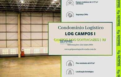 Imagem: O depósito possui 5.177m² de Área e está localizado em