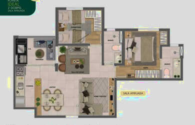 Imagem 3: W Ap Zona Sul Na planta entrada somente R$18.000,00