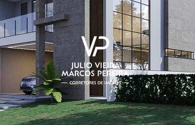 Imagem: A casa em condomínio possui 4 Dormitórios, 4 Banheiros, 4