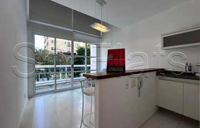 Imagem: O apartamento possui 1 Dormitório, 1 Banheiro, 1 Vaga na garagem