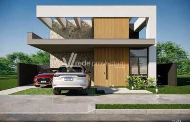 Imagem: A casa em condomínio possui 4 Dormitórios, 5 Banheiros, 4