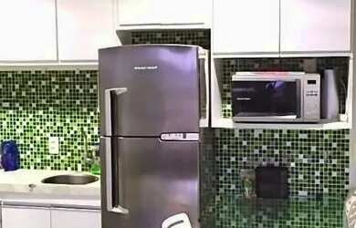 Imagem: O apartamento possui 1 Dormitório, 2 Vagas na garagem e está