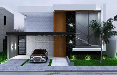 Imagem: A casa em condomínio possui 4 Dormitórios, 2 Banheiros, 4