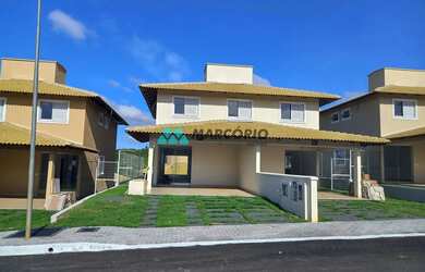 Imagem: A casa em condomínio possui 3 Dormitórios, 2 Banheiros, 4