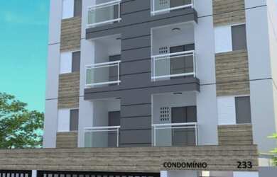 Imagem: O apartamento possui 2 Dormitórios, 1 Banheiro, 1 Vaga na garagem