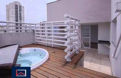 Imagem: O apartamento na cobertura possui 2 Dormitórios, 3 Banheiros