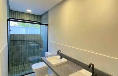 Imagem 10: Mosaico Ponta Negra 03 Suítes, Sala de estar/Jantar/ Área gourmet com...