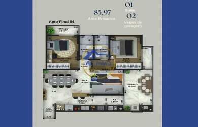 Imagem 16: Maravilhoso Apartamento 1 Quarto à Venda na Aviação, Praia Grande