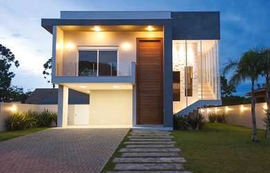 Imagem: A casa possui 3 Dormitórios, 3 Banheiros, 3 Vagas na garagem