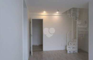 Imagem: O apartamento na cobertura possui 2 Dormitórios, 2 Banheiros