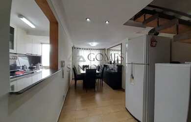 Imagem: O apartamento na cobertura possui 3 Dormitórios, 2 Banheiros