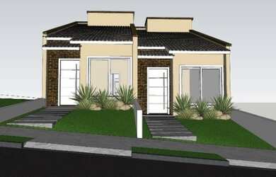 Imagem: A casa possui 2 Dormitórios, 1 Banheiro e 69m² de Área e