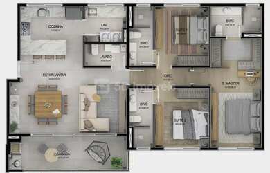 Imagem 16: Apartamento 3 Suítes - Cacupé - Florianópolis, SC