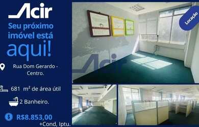 Imagem: Sala para alugar, 681 m² por R$ R$8.853,00 /mês - Centro