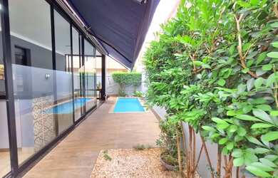 Imagem: A casa em condomínio à venda possui 3 Dormitórios, 5 Banheiros