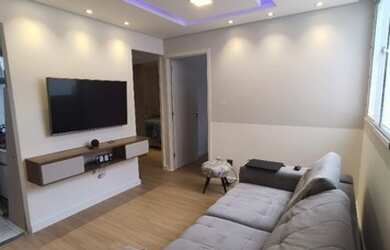 Imagem: O apartamento possui 2 Dormitórios, 1 Banheiro, 1 Vaga na garagem