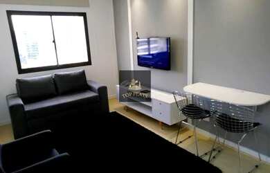 Imagem: O studio possui 1 Dormitório, 1 Banheiro, 1 Vaga na garagem