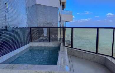 Imagem 3: Belíssimo apartamento beira-mar de 245,98 m² com 4 suítes e piscina...