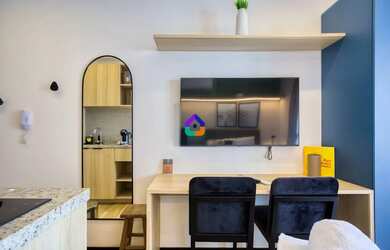 Imagem 11: Studio Mobiliado com Varanda em Moema