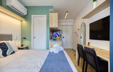 Imagem 5: Studio Mobiliado com Varanda em Moema