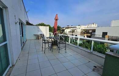 Imagem: O apartamento na cobertura possui 3 Dormitórios, 5 Banheiros