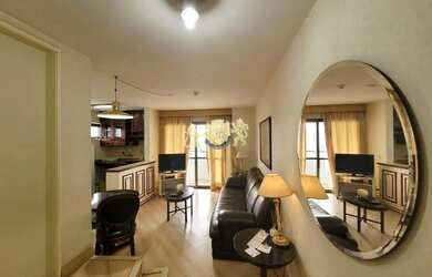 Imagem: O studio possui 1 Dormitório, 1 Banheiro, 1 Vaga na garagem