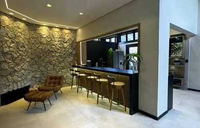 Imagem 14: Mansão Cinematográfica. Churrasqueira, Imóvel mobiliado, Ar-condicionadoeLareira