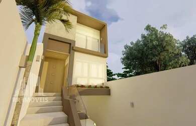 Imagem: A casa possui 3 Dormitórios, 3 Banheiros, 2 Vagas na garagem