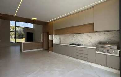 Imagem: A casa em condomínio possui 3 Dormitórios, 1 Banheiro, 4 Vagas