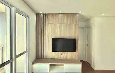 Imagem: O apartamento possui 2 Dormitórios, 1 Banheiro, 1 Vaga na garagem