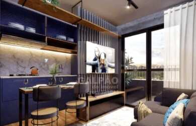 Imagem: O apartamento à venda possui 1 Dormitório, 1 Banheiro e 28m²